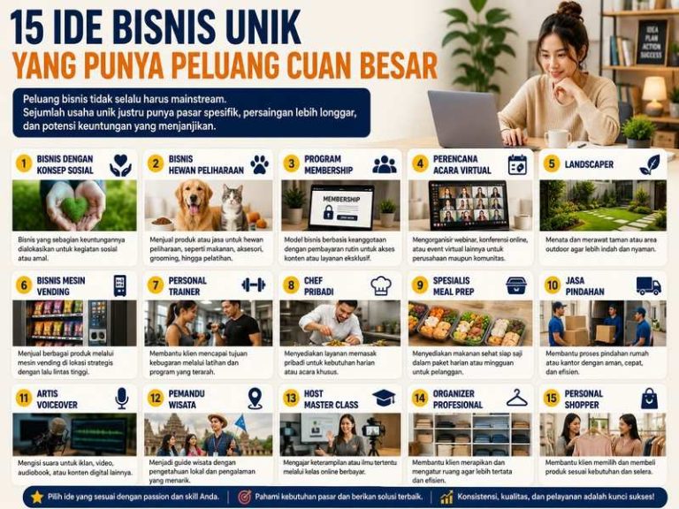 Cara dan Jenis usaha di tahun 2026 yang mudah dan unik