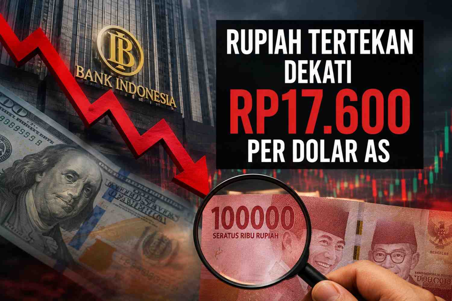 Rupiah Nyaris Sentuh Rp17.600 per Dolar AS, Gubernur BI Ungkap Penyebab Utamanya