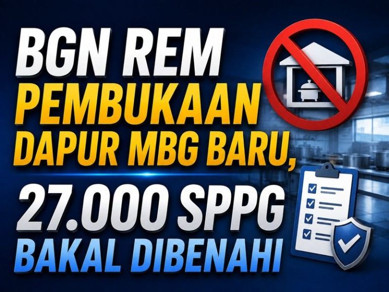 BGN Rem Pembukaan Dapur MBG Baru, 27.000 SPPG Bakal Dibenahi