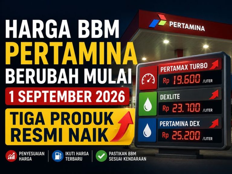 Harga BBM Pertamina Berubah Mulai 1 September 2026 Tiga Produk Resmi Naik 1-800x600